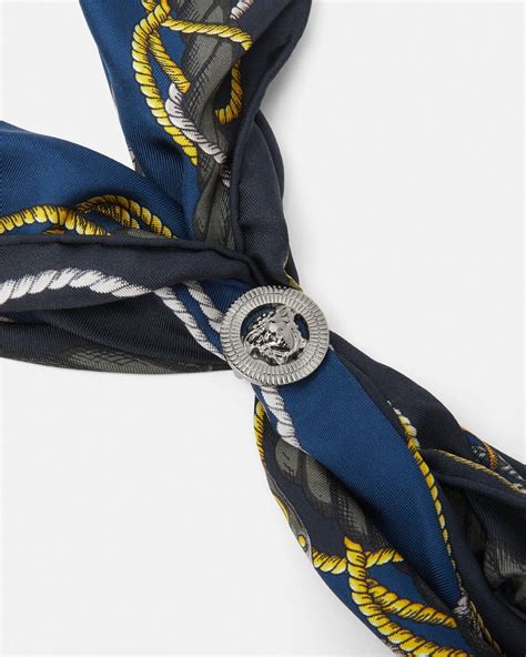 versace neck gaiter|versace silk foulards.